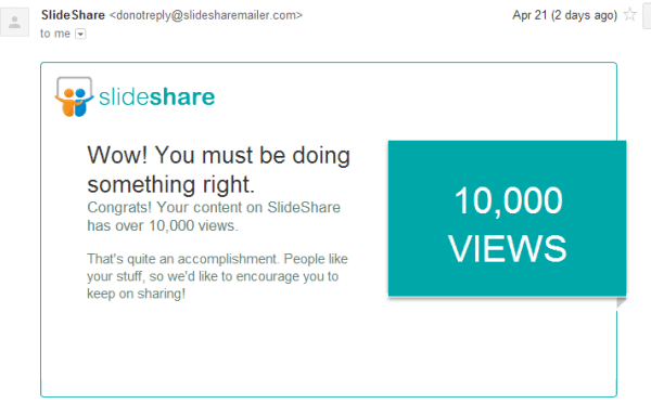 womenbizsense slides have amassed 10,000 views on slideshare 