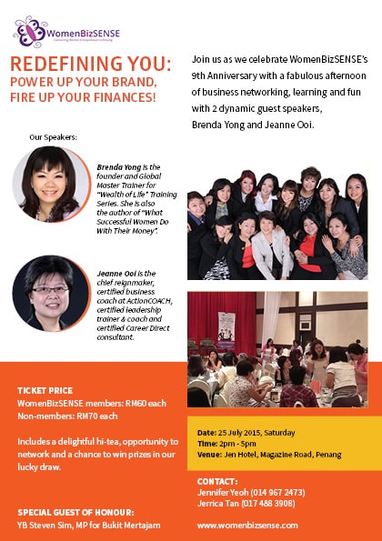 WomenBizSENSE 9th anniversary hi tea at Jen Hotel, Penang